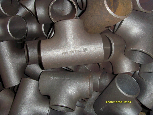 Garnitures soudées bout à bout inoxydables égales de la pièce en t Ss201 Ss304 Ss321 Ss316l de tuyau 4&quot;