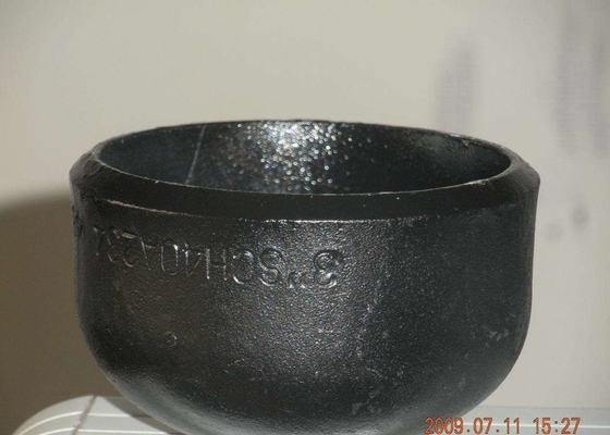Norme ANSI à haute pression B16.9 de guerre biologique du chapeau A234 Wpb de tuyau d'acier au carbone