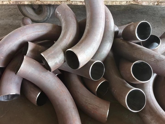 Acier au carbone poli de 2 pouces adaptant le long coude de soudure de rayon pour le réseau de pipe-lines