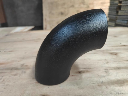 24 coudes d'acier au carbone de pouce Q345 90 long montage soudé bout à bout d'Astm B16.9 de rayon de degré