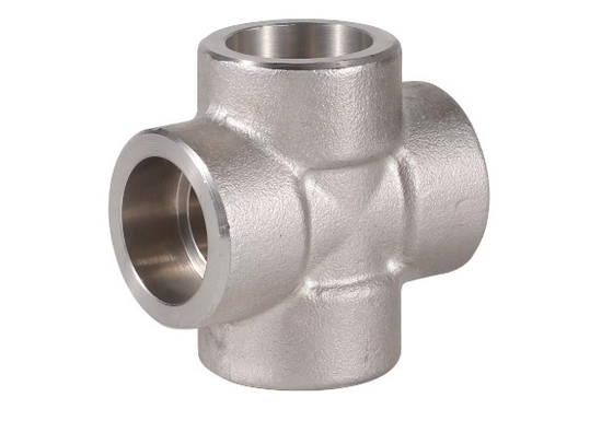 ASME B16.9 SS304 SS316 croix soudée bout à bout de garnitures de tuyauterie forgées