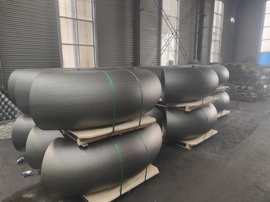 Le bout de coude d'acier au carbone de Cs d'Astm A234 Wpb B16.9 Sch40 a soudé l'anti peinture de rouille