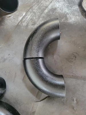 Raccord de tuyau coudé en acier au carbone ANSI B16.9 45/60/90/180 degrés forgé A234wpb