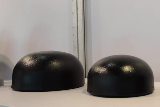 le vernis a peint le noir sans couture 1/2 » - 72inch de chapeau de tuyau d'acier au carbone de HDG