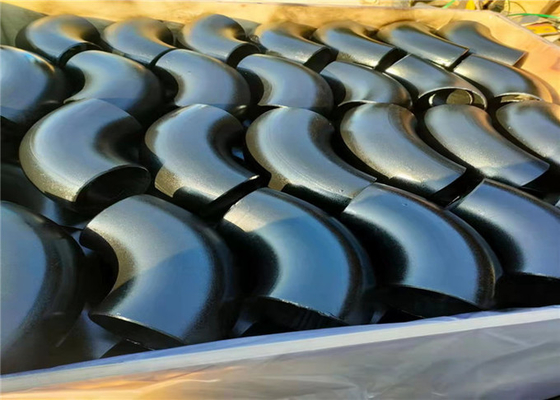 peinture noire de sablage standard du GOST JIS ASTM de coude du conduit d'acier au carbone de 219mm