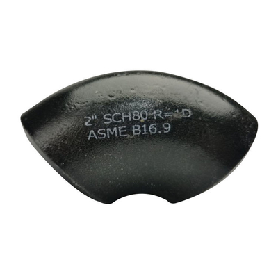 Acier au carbone forgé par 1MM-18MM de garnitures de tuyau de soudage bout à bout coude de 90 degrés