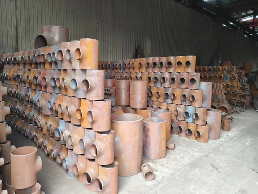 La pièce en t A105 de soudure a forgé des garnitures de tuyau 88,9 x 3,2 Sch40 Sch80