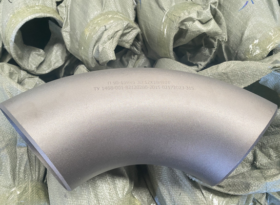 Raccord de coude de tuyau d'acier inoxydable Ss304 316 soudé/fileté/douille 90 180 degrés