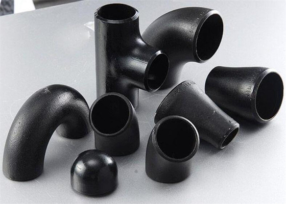 1.5D Pipe à long rayon coude raccords de tuyauterie sans couture STD ASME A234 SCH40 MS Peint en noir