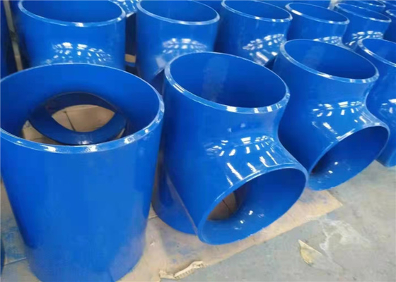 Acier au carbone d'ASME B16.9 réduisant huile soudée bout à bout de rouille de la pièce en t DIN 2615 l'anti