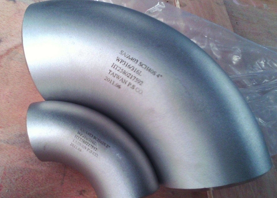 ASTM A403 WP304 coude SCH20 de 90 degrés d'acier inoxydable de 6 pouces