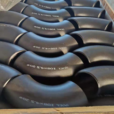 Le bout de coude d'acier au carbone de Cs d'Astm A234 Wpb B16.9 Sch40 a soudé l'anti peinture de rouille